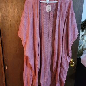Free People Pink vest/duster